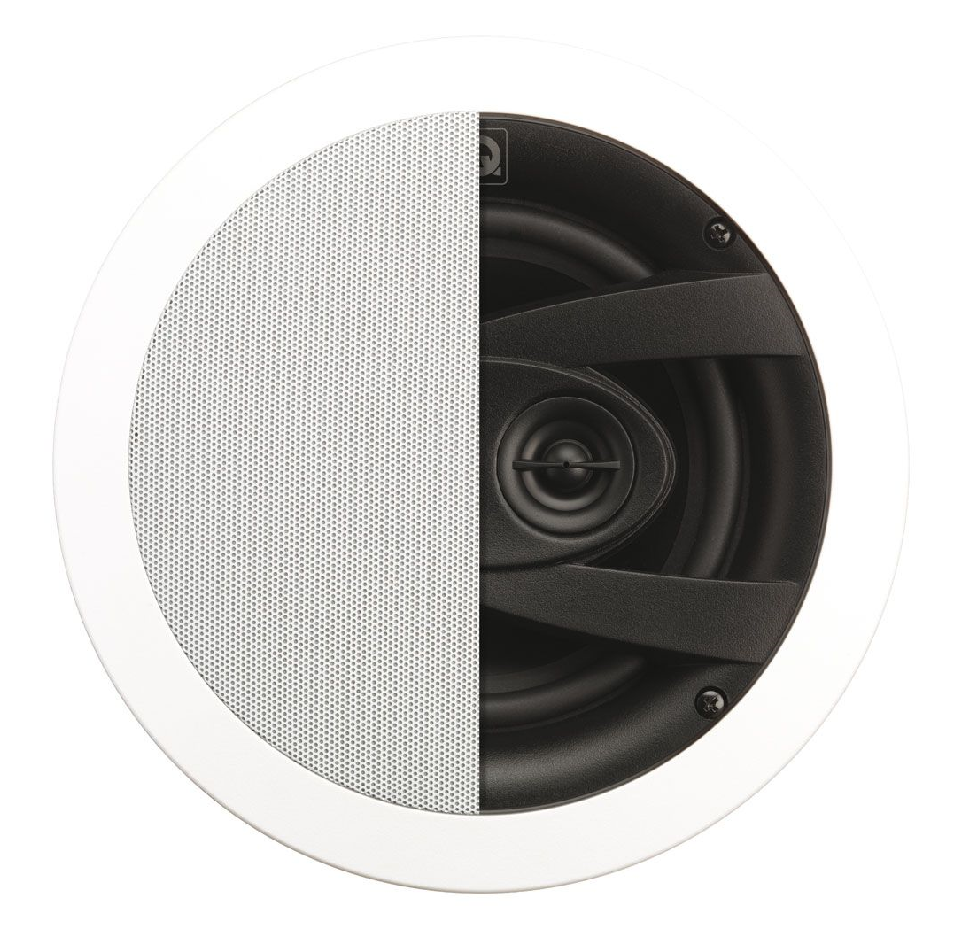 QI65CW ST Stereo Speaker, In-Ceiling, Circular Gri